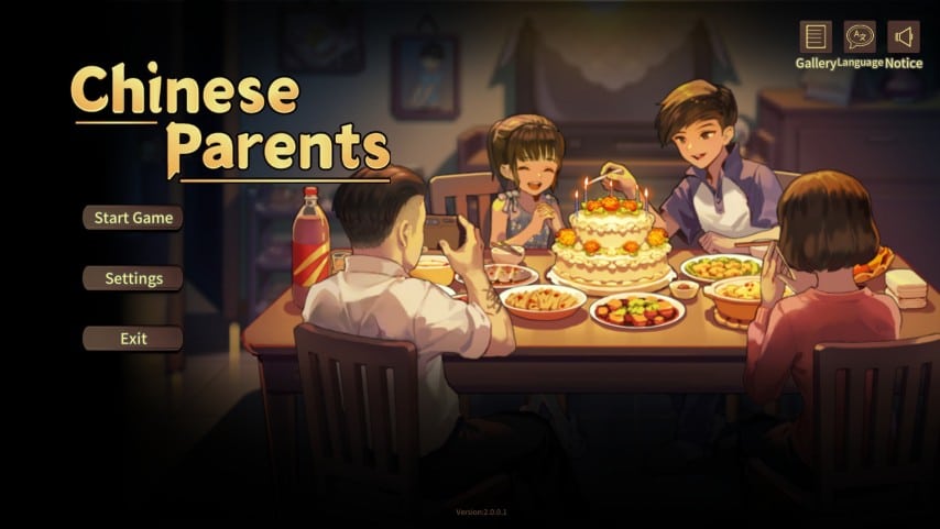 Chinese Parents Menu